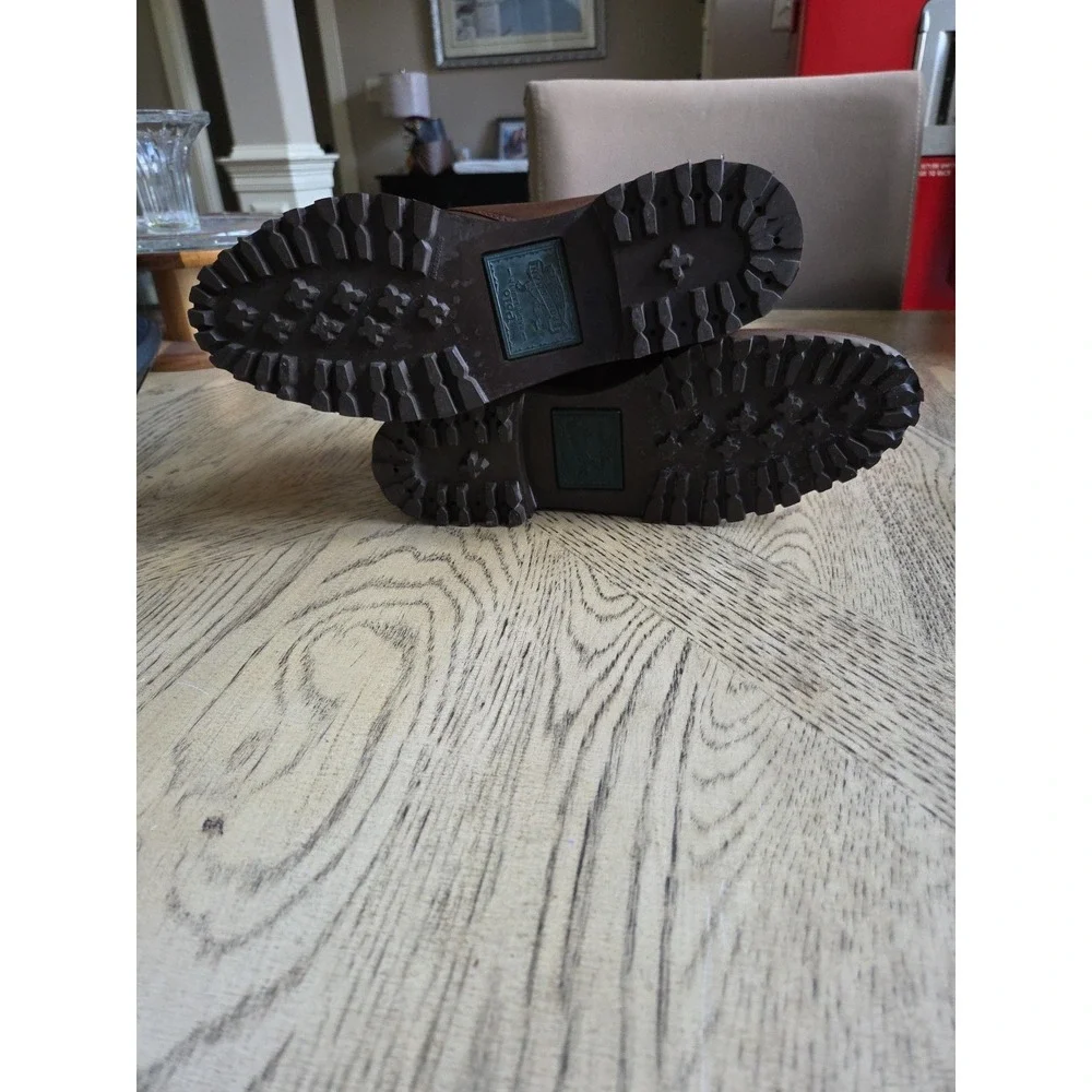 Vintage Polo Ralph Lauren Boots Sportsman Made In USA Size 8D 101358 New Brown - Picture 9 of 14